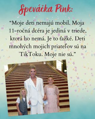 Žiadny telefón, žiadny TikTok, žiadny tlak. Pink zostáva pevná, pokiaľ ide o rodičovstvo v digitálnom svete, a jej odpoveď...